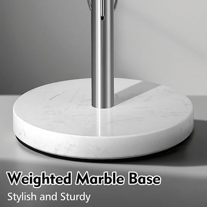 YIGII Heavy Marble Base Paper Towel Holder Countertop - Image 3