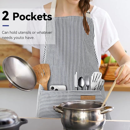 NLUS 2 Pack Cooking Aprons for Women - Image 6