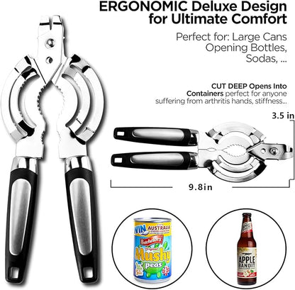 Jar Opener, Stainless Steel Jar Lid Opener, Beer Bottle Opener - Image 3