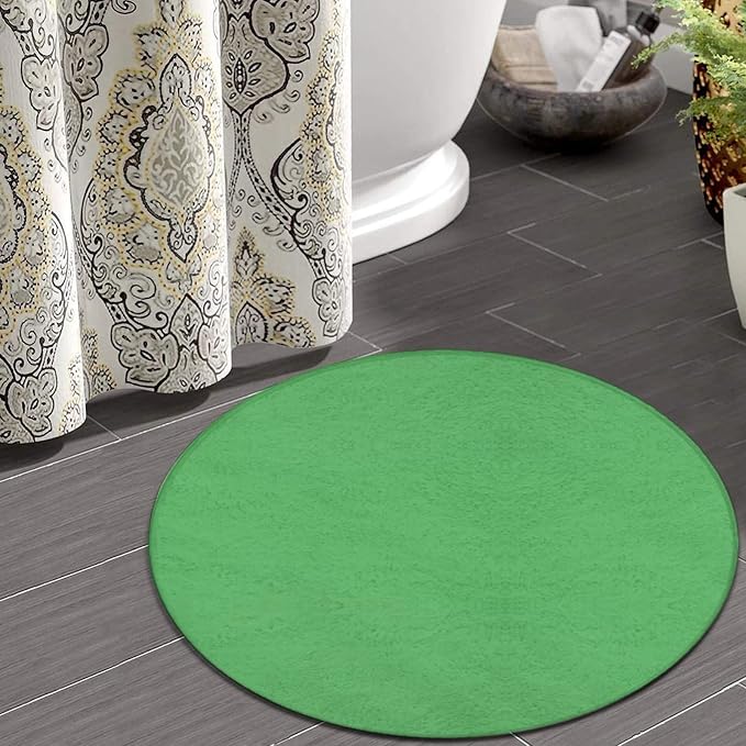 Room Sofa Yoga Soft Round Carpet, Home Decor Non Slip Kitchen Office Circle Rug - Image 4