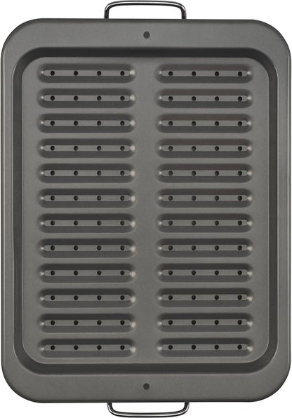 GoodCook Everyday Nonstick Steel Broiler Pan, 11.5" x 14.25" by GoodCook