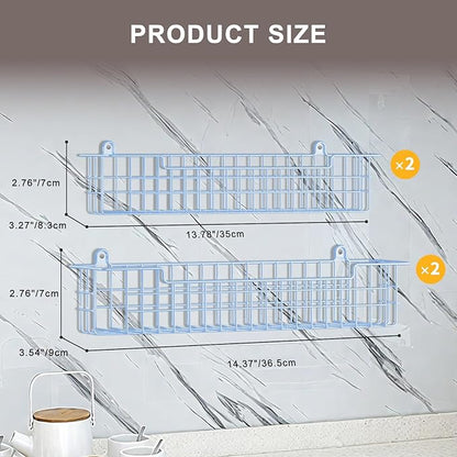 Spice Rack Wall Mount, Metal Spice Holder Saving Space Shelf - Image 3