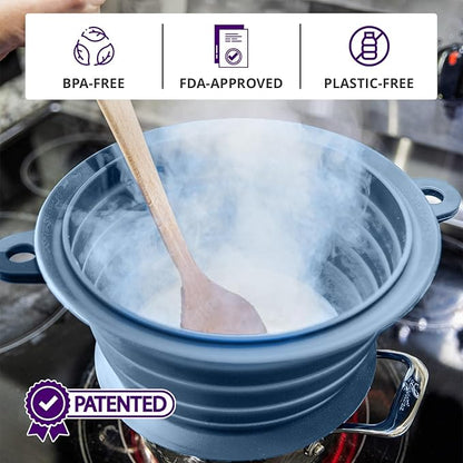 L.I.Q Silicone Splatter Guard – Fits 8 and 10 Inch Pots – Microwave Safe and - Image 7