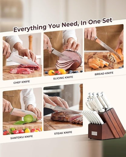 OOU 2026 Master Line 15-Piece German High Carbon Steel Knife Set - Image 5