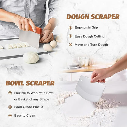 Sourdough Proofing Basket Gift Set, Sourdough Baskets - Image 4