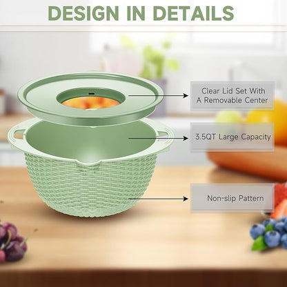 4-1 Strainer with Bowl & Spoons Set - Image 7