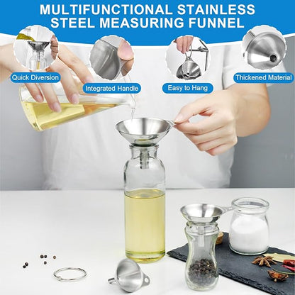 Measuring Cups and Spoons Set 21 Piece, 11 Stainless Steel Nesting Measuring - Image 6