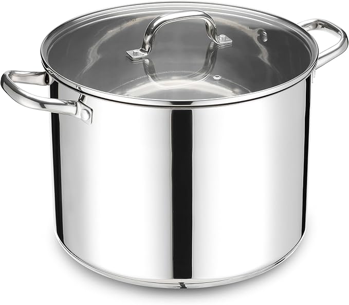 Stainless Steel Large Stock Pot, LIANYU 16 QT Heavy Duty Stockpot by LIANYU