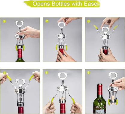 Beneno Wine Opener, Zinc Alloy Premium Wing Corkscrew - Image 2