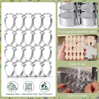 AIERSA Mini Carrot Cookie Cutter, Small Easter Cookie Cutters, 1.2 Inch Tiny - Image 7