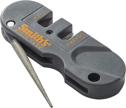 Smith's PP1 Pocket Pal Knife Sharpener Preset Carbide & Ceramic Stone by SmithsConsumerProductsInc
