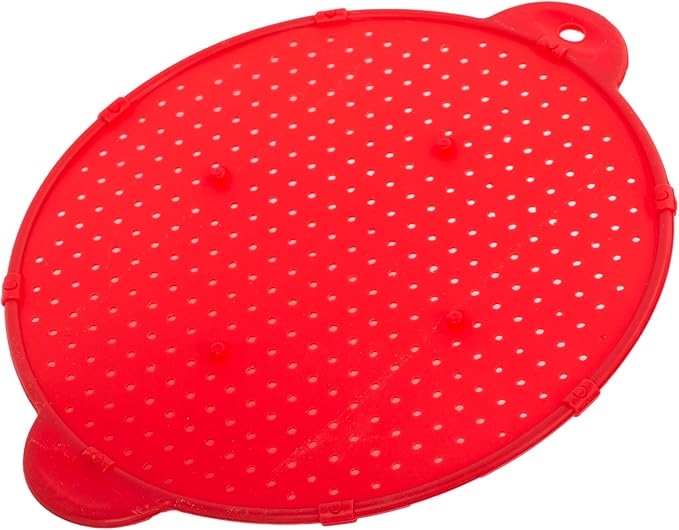 Luciano Housewares Multifunctional Frying Pan Silicone Splatter Screen - Image 3