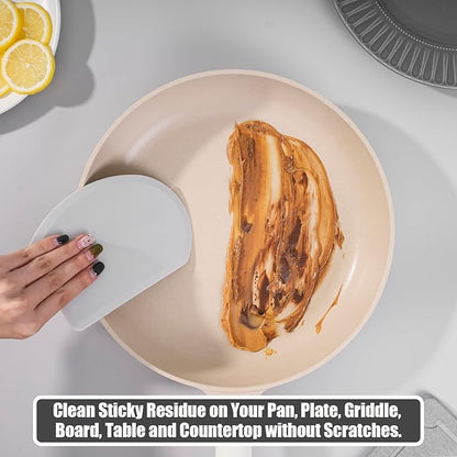 Sapid Flexible Curved Edge Silicone Bowl Scraper, Food Grade Dough Scraper - Image 6