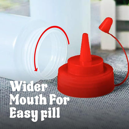 Norcalway 12 oz & 16 oz Condiment Squeeze Bottles - Image 3