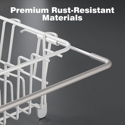 Dish Drying Rack in Sink: Expandable, 3-Slot Utensil Holder, Anti-Slip Handle. - Image 7