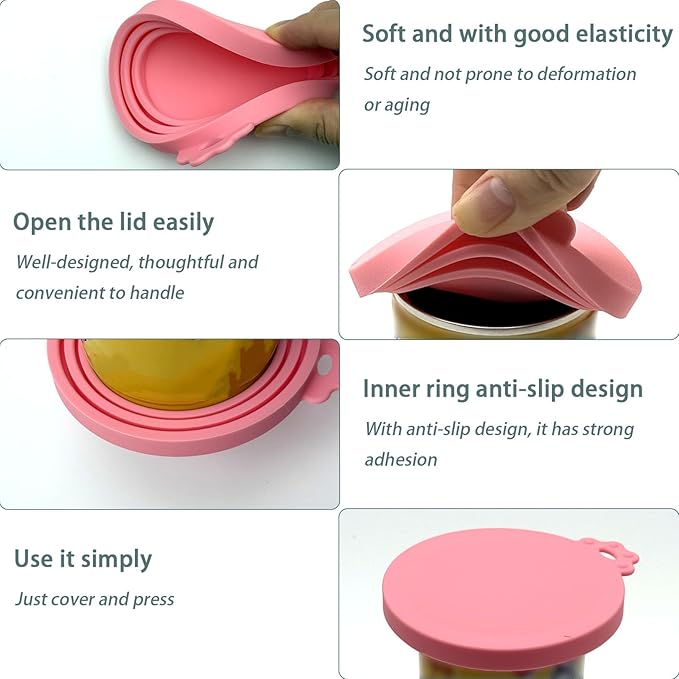 4 Pcs Pet Cans Supplies Set, Cat Food Can Lid Cover - Image 7