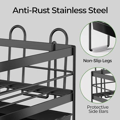Large Dish Drying Rack, Expandable Dish Rack, Stainless Steel Dish Racks - Image 5