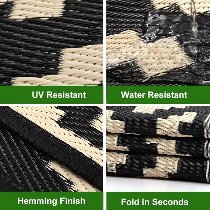 RURALITY Outdoor Rugs 8x10 Feet - Image 4
