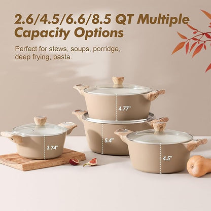 SENSARTE Ceramic Nonstick Stock Pot - Image 3