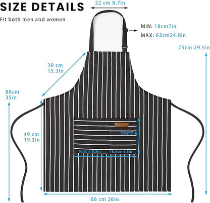 BeLuyi 2 Pack Adjustable Bib Apron - Image 3