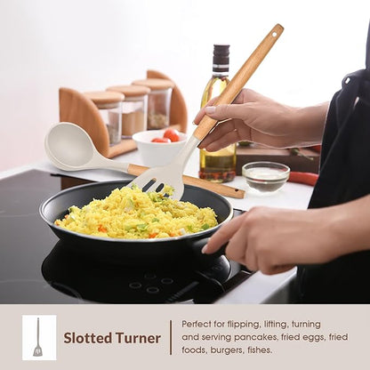 E-far Cooking Utensils Set of 6, Silicone Kitchen Utensils - Image 4
