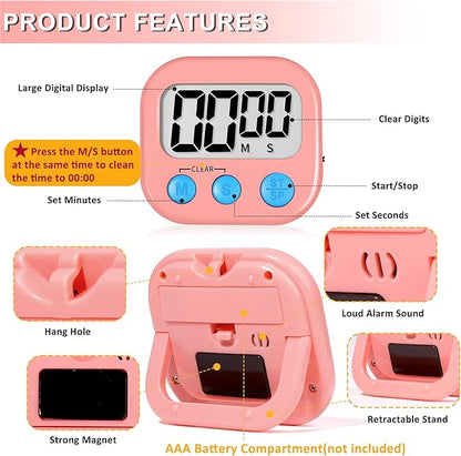 ZILLEEN Classroom Timer for Kids Teachers 2 Pack Digital Timers - Image 7