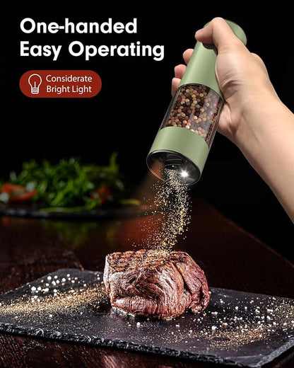 TOMEEM Upgraded Larger Capacity Electric Salt and Pepper Grinder Set - Image 2