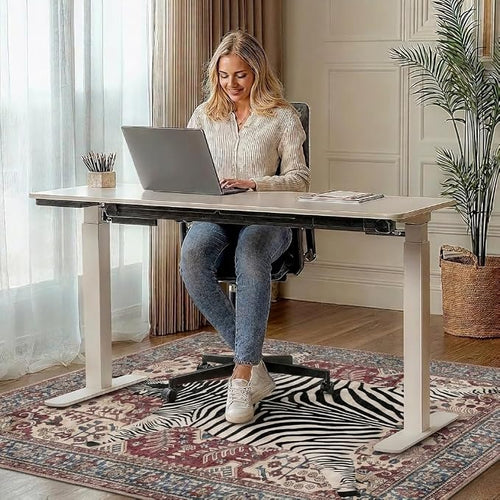 36"x60" Office Chair Mat for Hardwood Tile Floor, Under Desk Carpet Protector - Image 2