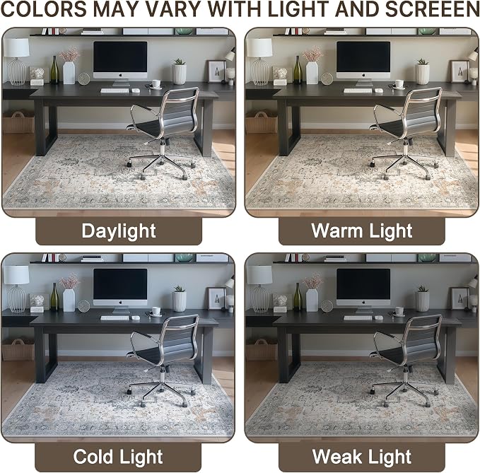 30"x48" Office Chair Mat for Hardwood Tile Floor, Under Desk Carpet Protector - Image 6