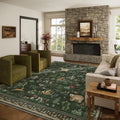 10x14 Area Rugs for Living Room: Washable Rug Stain Resistant Non Slip Low Pile by palohom