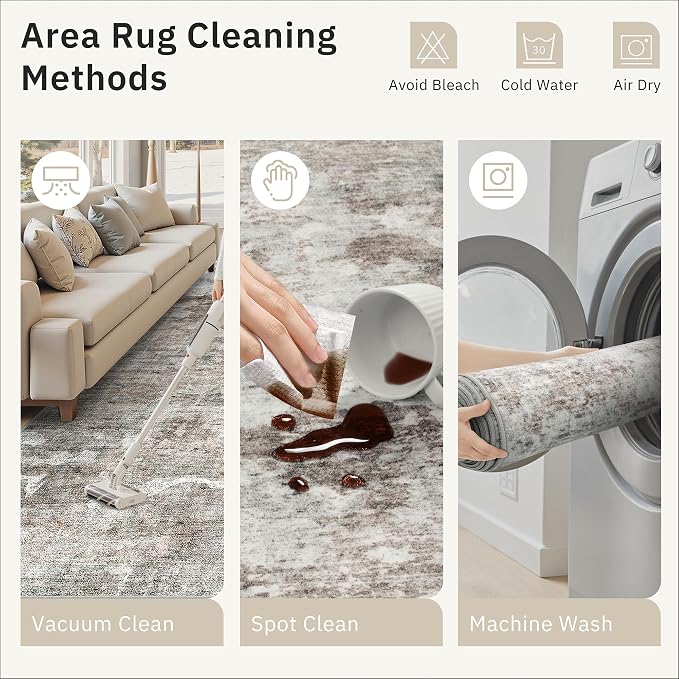 Soalmost Runner Rug 2x6 Washable Non-Slip Kitchen Runner Rugs - Image 9