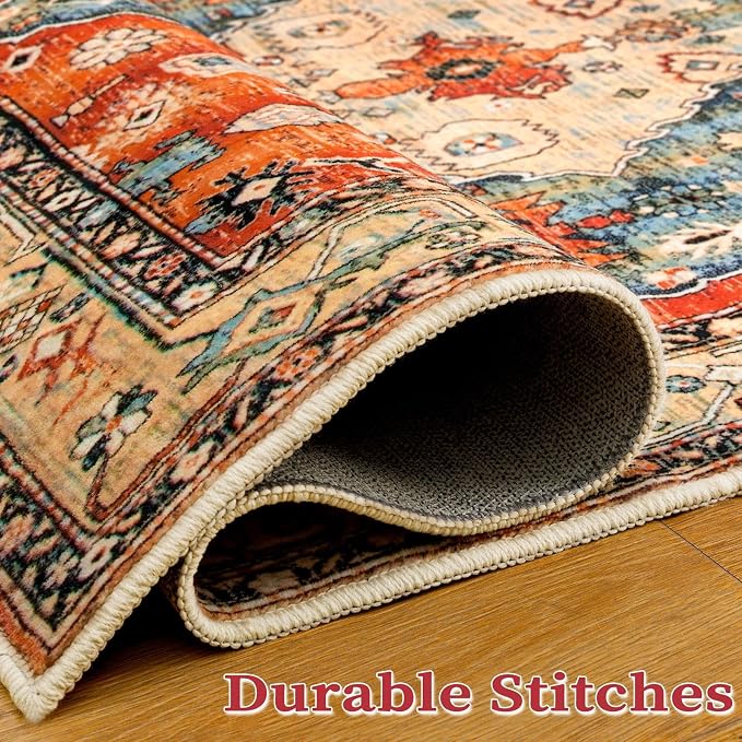 SERISSA Boho Rugs for Entryway, 2x3 Tribal Entryway Rug Non-Slip Washable Small - Image 6