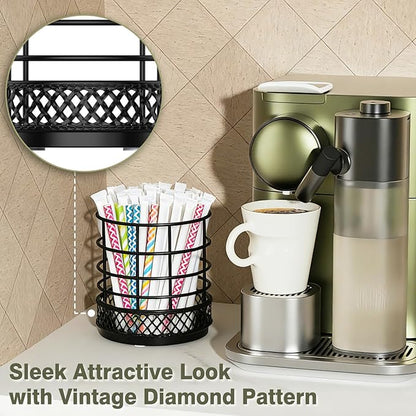 Metal Kitchen Utensil Holder for Kitchen Counter-5.43 x 5.98 inch, Fork & Knife - Image 3