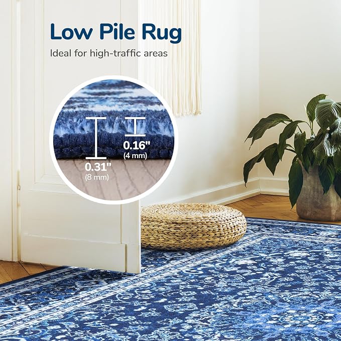 Lessymo Area Rugs 10 x 14 for Living Room, Machine Washable Area Rugs Boho Faux - Image 7