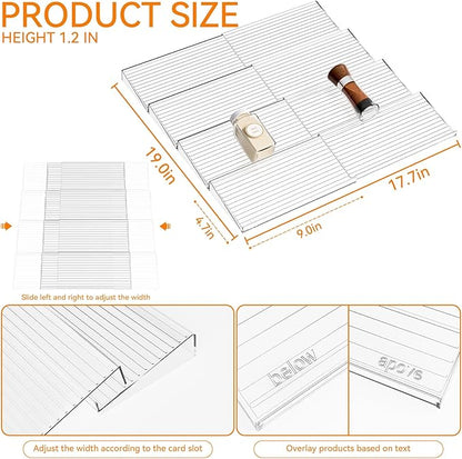 Yieach 8 Pack Adjustable Narrow Spice Rack - Image 3