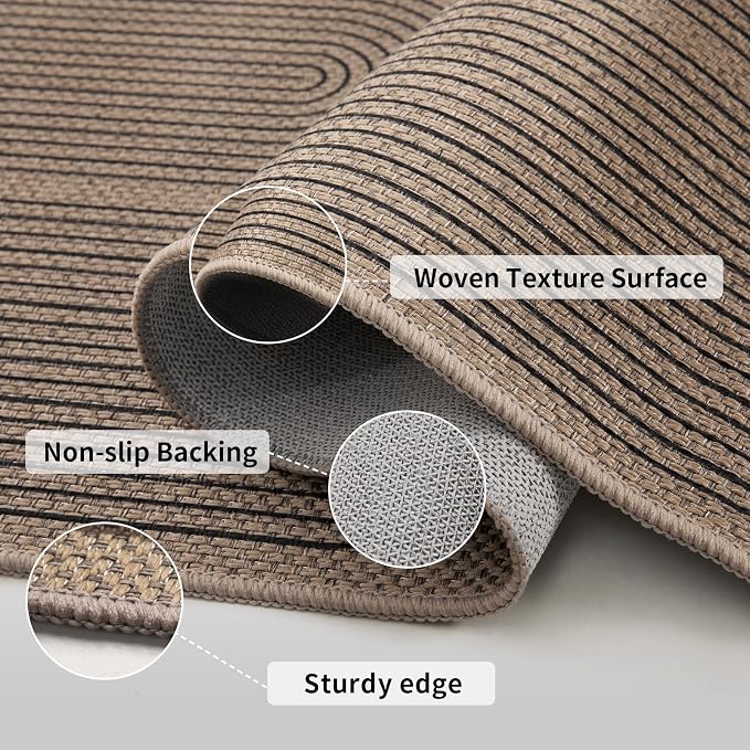 Tangsoo Rainbow Easy Jute Rug 2x4 Small Rugs - Image 3