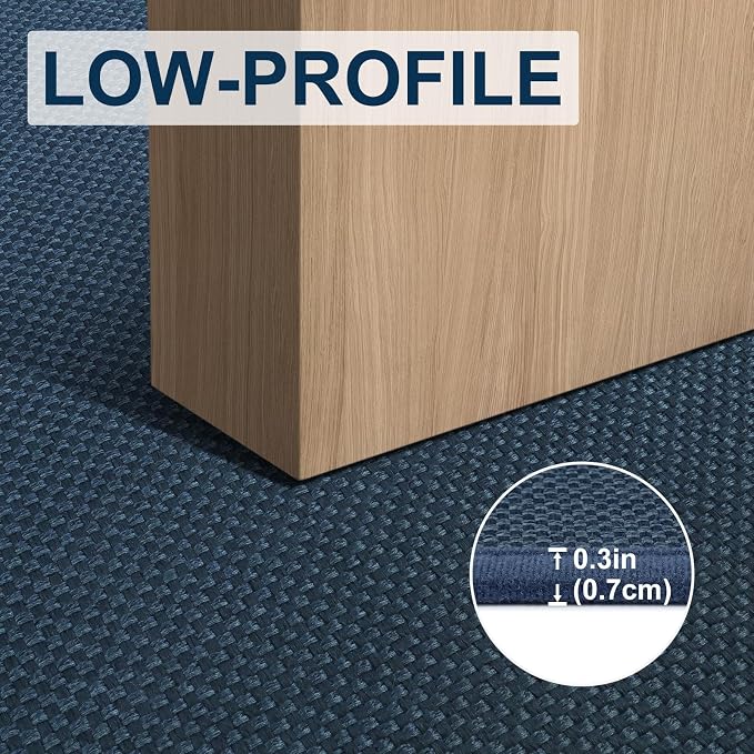 LEKEEPGO Large Indoor Door Mat 32"x47", Door Mat Indoor Entrance, Cyan Blue | - Image 6