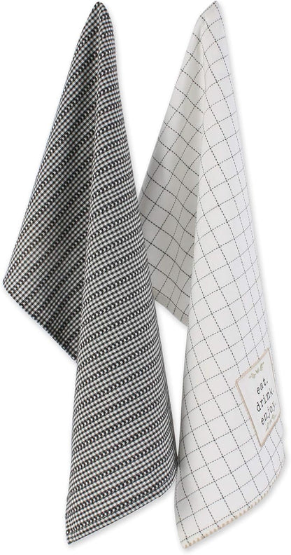 DII Home Sweet Farmhouse Kitchen Collection, Potholder/Oven Mitt/Dishtowel Set - Image 2