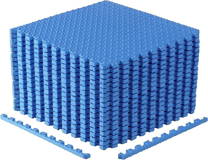 CAP Puzzle Exercise Mats | 3/4” Thick EVA Interlocking Foam Tiles by CAP