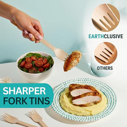 Disposable Wooden Forks For Eating - Image 2