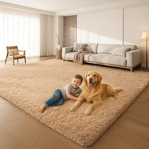 6x9 Rugs for Living Room, Rugs for Bedroom, Plush Fluffy Carpet, Non-Slip by Mtandyx