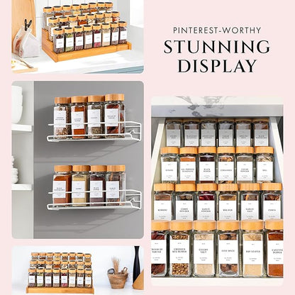 FINESSY Bamboo Glass Spice Jars - Image 6