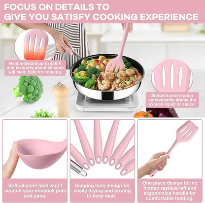TeamFar 8 PCS Silicone Cooking Utensils - Image 3