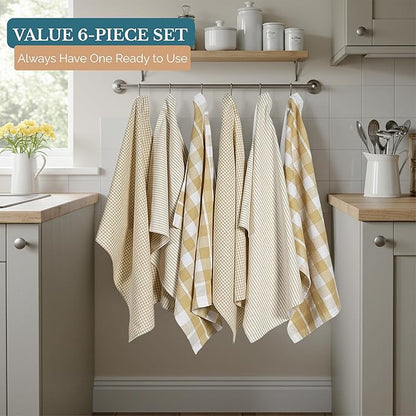 Casa Platino Dish Towels for Kitchen 18" x 28", Dish Towels Set of 6 – Great - Image 4