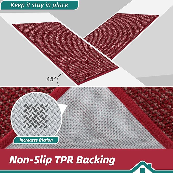 BEQHAUSE Dirt Trapper Door Mat 24" x 36", Non-Slip Washable Doormats Entrance - Image 6