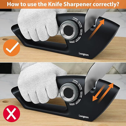 Longzon 6-in-1 Knife Sharpener 5 Stage - Image 4