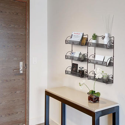 Deco Brothers 3 Tier Wall Mounted Spice Rack, 2 Pack - Image 4