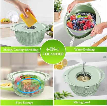4 in 1 Colander with Bowl Set, Food Strainers and Colanders, Colander - Image 6