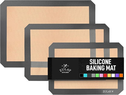 Zulay Kitchen Silicone Baking Mat Sheet 3-Pack by ZulayKitchen
