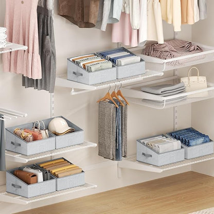 DIMJ Trapezoid Storage Bins, Closet Storage Bins - Image 7
